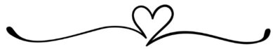 Hand drawn divider with heart