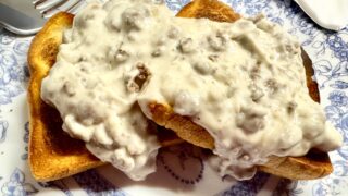 sos hamburger gravy on toast